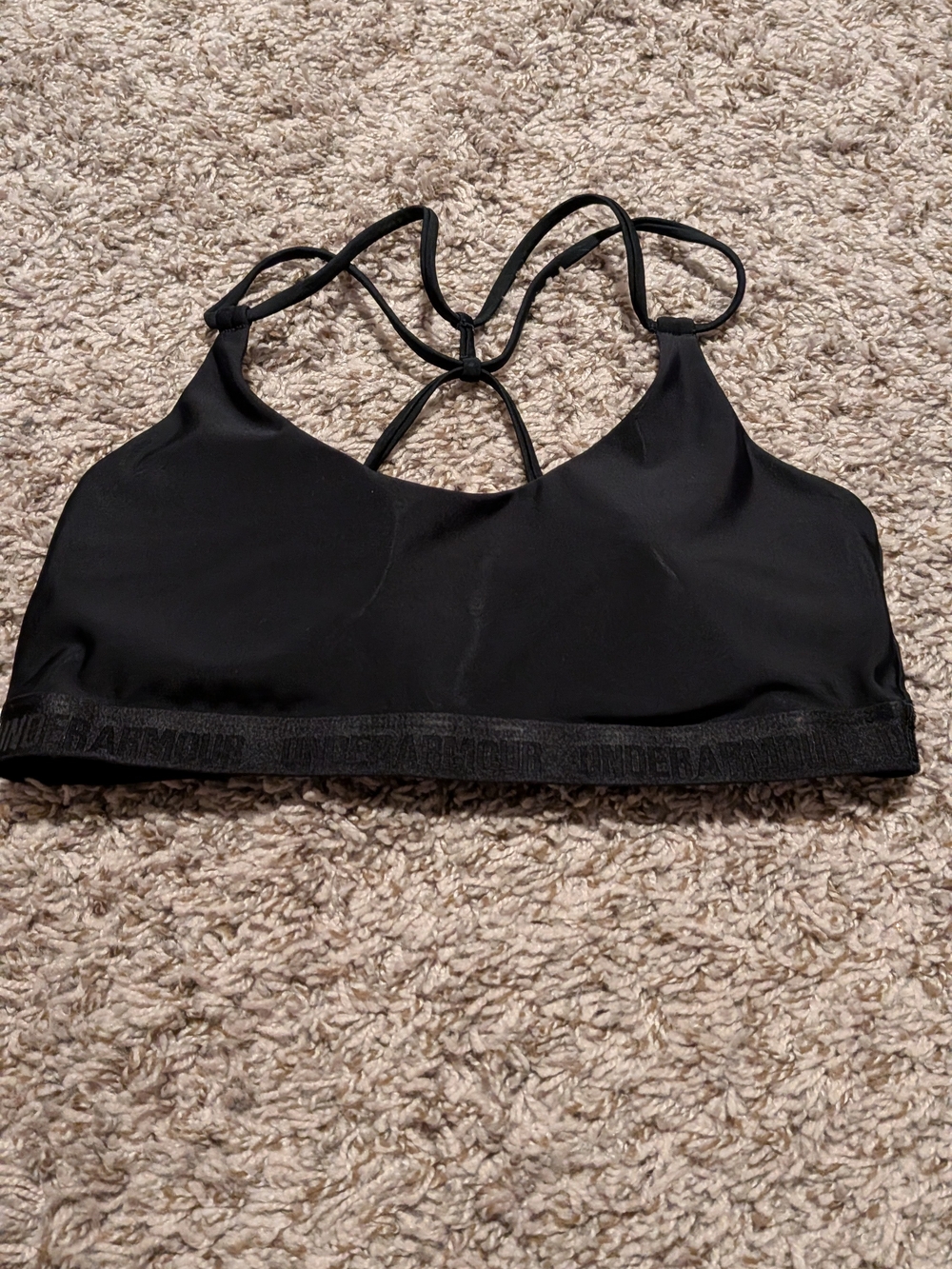 Under Armour Women’s Black Strappy Sports Bra